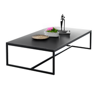 STÓŁ NOWOCZESNY LOFT PROSTOKĄTNY GŁADKI CZARNY INDUSTRIALNY 120 CM