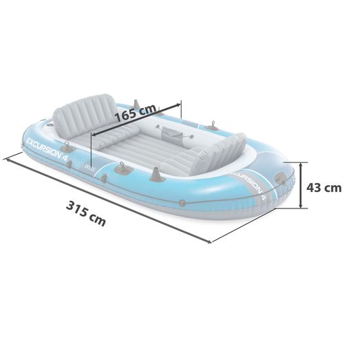 Ponton Excursion 4 Set 315 x 165 x 43 cm INTEX 68324 na Arena.pl