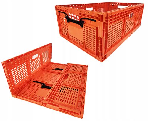 skrzynka składana 600x400x219mm pomarańczowa na Arena.pl