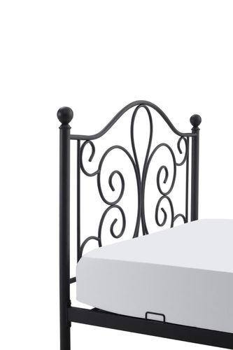 Łóżko Tala 120 cm metalowe czarny na Arena.pl
