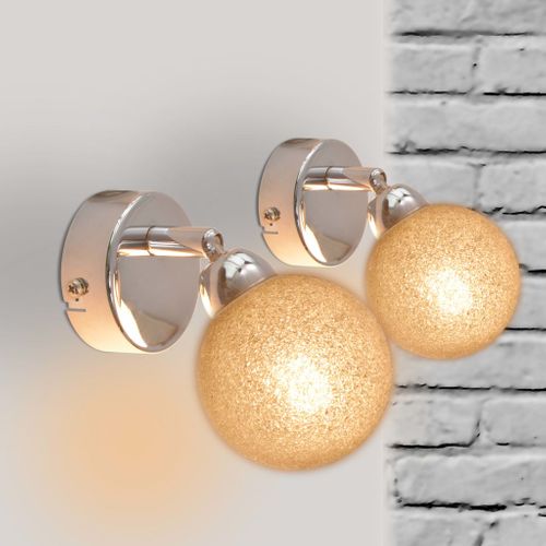 Lampy ścienne, 2 szt, G9, chromowane na Arena.pl