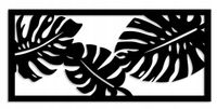 OBRAZ AŻUROWY DEKORACJA ŚCIENNA 3D liście monstera L panel 60x30cm