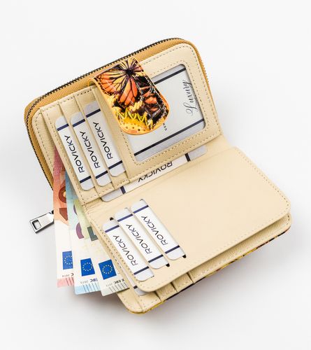 skórzany portfel damski w motyle - lorenti na Arena.pl