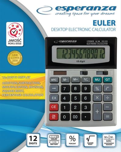 ELEKTRONICZNY KALKULATOR BIURKOWY EULER ECL103 na Arena.pl