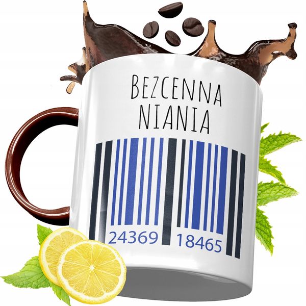 Kubek Bordowy Dla Niani Na Urodziny Prezent Z Nadrukiem Ze Zdjęciem zdjęcie 1