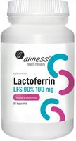 Aliness Lactoferrin LFS 90% LAKTOFERYNA 100mg 30k Infekcje Odporność Żelazo