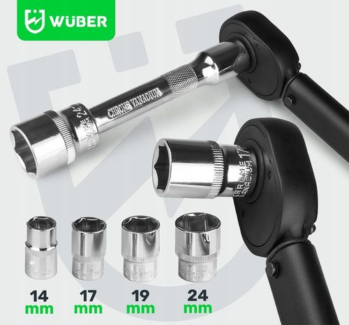 KLUCZ DYNAMOMETRYCZNY 1/2" 28-210Nm CrMO W ETUI +4 NASADKI na Arena.pl