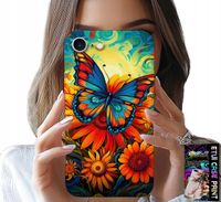 ETUI DO IPHONE 7 / 8 / SE2 - MOTYLE MOTYLKI KWIATKI RÓŻE OBUDOWA