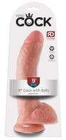 Dildo z jądrami King Cock 22,8 cm