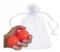 Małe piłeczki z kolcami jeżyki akupresurowe do masażu twarzy i ciała x