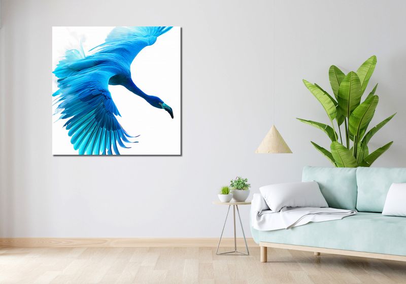 Obraz 100x100cm Błękitny Lot zdjęcie 2