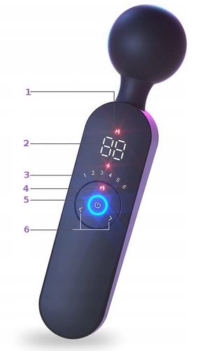 Masażer Łechtaczki LCD Wibrator 12 Funkcji Grzanie na Arena.pl