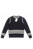 CHINTI & PARKER Sweter KG49 NAVY CREAM L