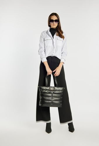 TOREBKA MONNARI Czarna SHOPPER BAG Listonoszka PIKOWANA NA RAMIĘ PASEK na Arena.pl