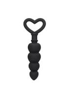 anal love beads - black