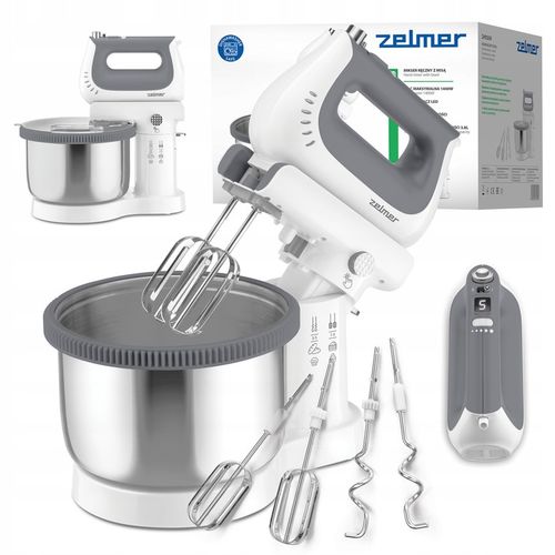 MIKSER RĘCZNY ZELMER LEKKI ROBOT KUCHENNY LED MISA 3,8L SUPER SILENT na Arena.pl