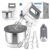 MIKSER RĘCZNY ZELMER LEKKI ROBOT KUCHENNY LED MISA 3,8L SUPER SILENT