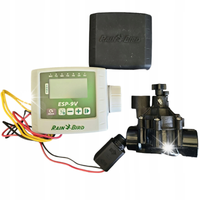 STEROWNIK BATERYJNY 1 SEKCJA RAIN BIRD Z ELEKTROZAWOREM DV ESP-9V BATERIA