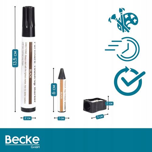 Zestaw 25 szt. naprawczy markery pisaki wosk do mebli paneli parkietu na Arena.pl