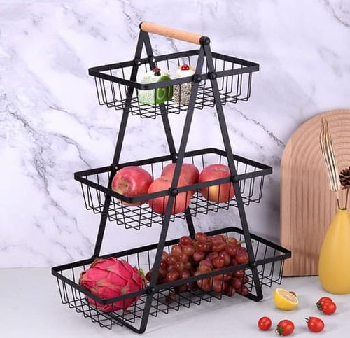 Kosz organizer stojak na owoce warzywa 3 piętrowy patera loft uniwersalny na Arena.pl