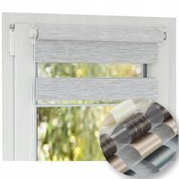 Roleta DZIEŃ NOC Rolety wewnętrzne okienne z napinaczem na wymiar 57x150