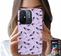 ETUI DO XIAOMI REDMI 12C - MODNE WZORY WIDŁY SERCA KOKARDKI KOKARDA