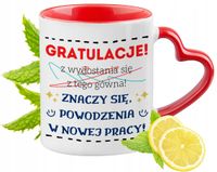 Pożegnanie Z Pracy Czerwony Z Uszkiem W Kształcie Serca Na Prezent