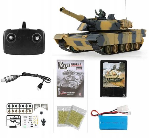Zdalnie sterowany CZOŁG ABRAMS M1A2 R/C Heng Long na Arena.pl