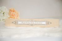 Drewniane pudełko na świecę do Chrztu Świętego PSC-5