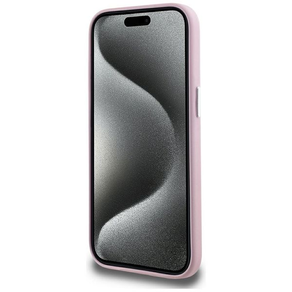 Etui Karl Lagerfeld do iPhone 15, Różowy, MagSafe zdjęcie 5