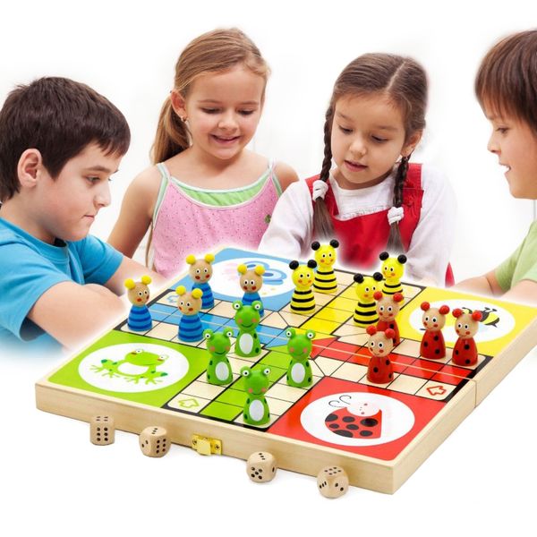 VIGA Drewniana gra Ludo Chińczyk zdjęcie 1