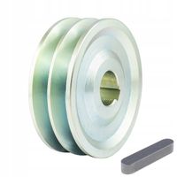 Koła koło pasowe szajba 2 paski 2x 13mm HA | fi 100 otwór 24 mm | + wpust