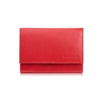 portfel damski skórzany czerwony portmonetka rfid brodrene g-25mn/red