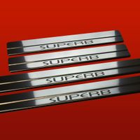 Listwa progowa SKODA SUPERB MK1 Stal nierdzewna 304 połysk 4szt