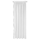 Zestaw firan Larisa 2x 140x270 cm białe z koronką i troczkiem