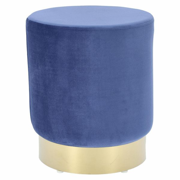 Pufa Souris Velvet L niebieska zdjęcie 1