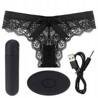 Koronkowe Majtki Erotyczne Z Wibratorem Bezprzewodowym Na Pilota Prezent