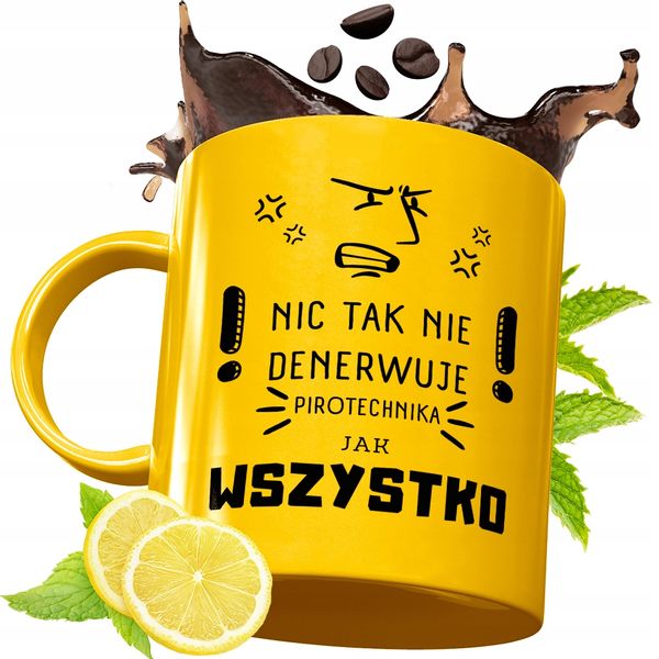 Złoty Kubek Premium Dla Pirotechnika Prezent Z Nadrukiem Ze Zdjęciem zdjęcie 1