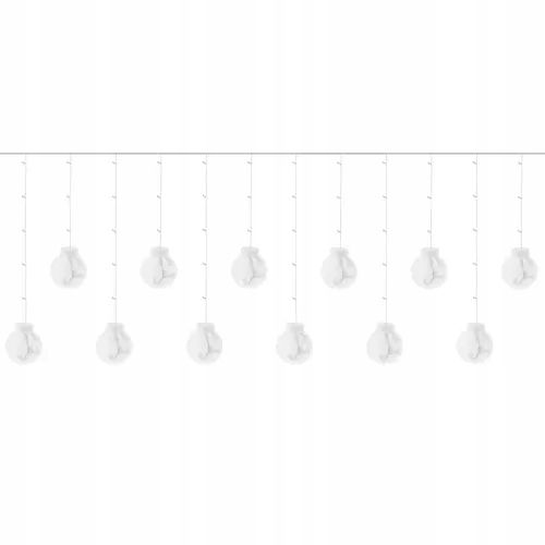 Kurtyna Świetlna 108LED Zewnętrzna Węwnętrzna USB Biały Zimny Lampki na Arena.pl