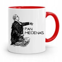 Kubek Czerwony Prawnika Mecenasa Pan Mecenas Z Nadrukiem Ze Zdjęciem