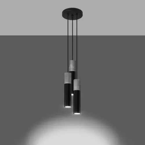Lampa wisząca BORGIO 3P czarny na Arena.pl