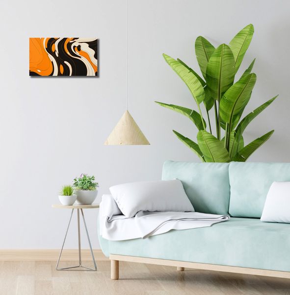 Obraz 40x20cm Tańczący Atrament zdjęcie 2