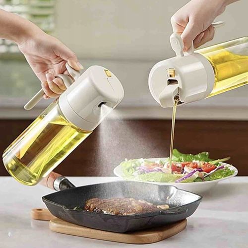 SPRYSKIWACZ DO OLIWY OLEJU SZKLANY DOZOWNIK SPRAY ATOMIZER WYGODNY 550ML na Arena.pl