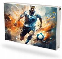 Mata magnetyczna magnes ozdobny na grzejnik pod wymiar PIŁKARZ PIŁKA NOŻNA