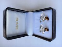 Srebrne spinki do mankietów Exciting Poroże Jeleń