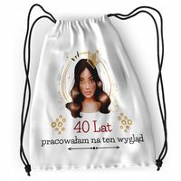Plecak Urodziny 40 40Ste Sportowy Szkolny Worek Z Nadrukiem Ze Zdjęciem