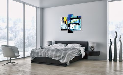 Obraz Na Płótnie - Kompozycja Kolory - 95X80 Cm - Cb95X80-3913 na Arena.pl