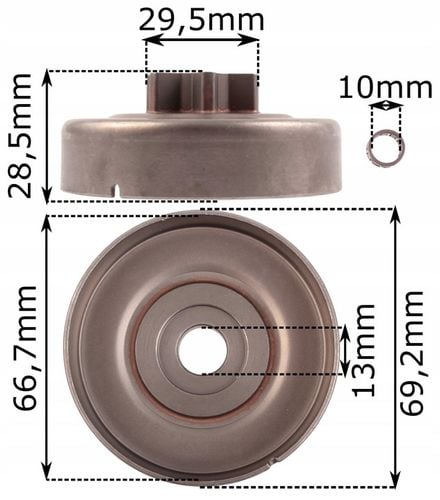 KOSZ BĘBEN SPRZĘGŁA DO PIŁY STIHL MS170 MS180 230 250 ZĘBATKA STAŁA na Arena.pl