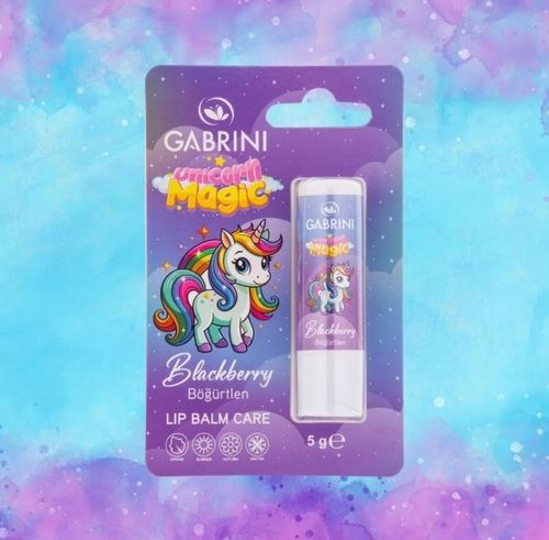 Gabrini - nawilżający balsam do ust dla dzieci Unicorn Magic Borówka na Arena.pl