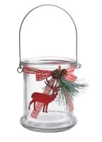 świecznik  osłonka   świąteczna na tea light 10cm | hkc-013003s